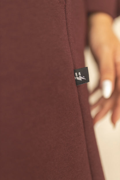 VELVET LOUNGE SET BURGUNDY