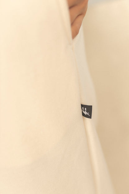 SUDADERA VELVET LOUNGE CREAM