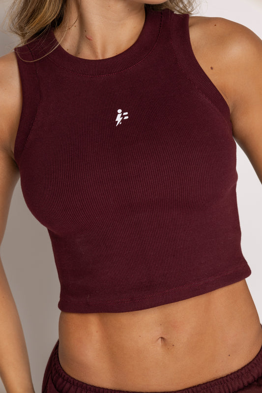 SERENA TANK TOP BURGUNDY