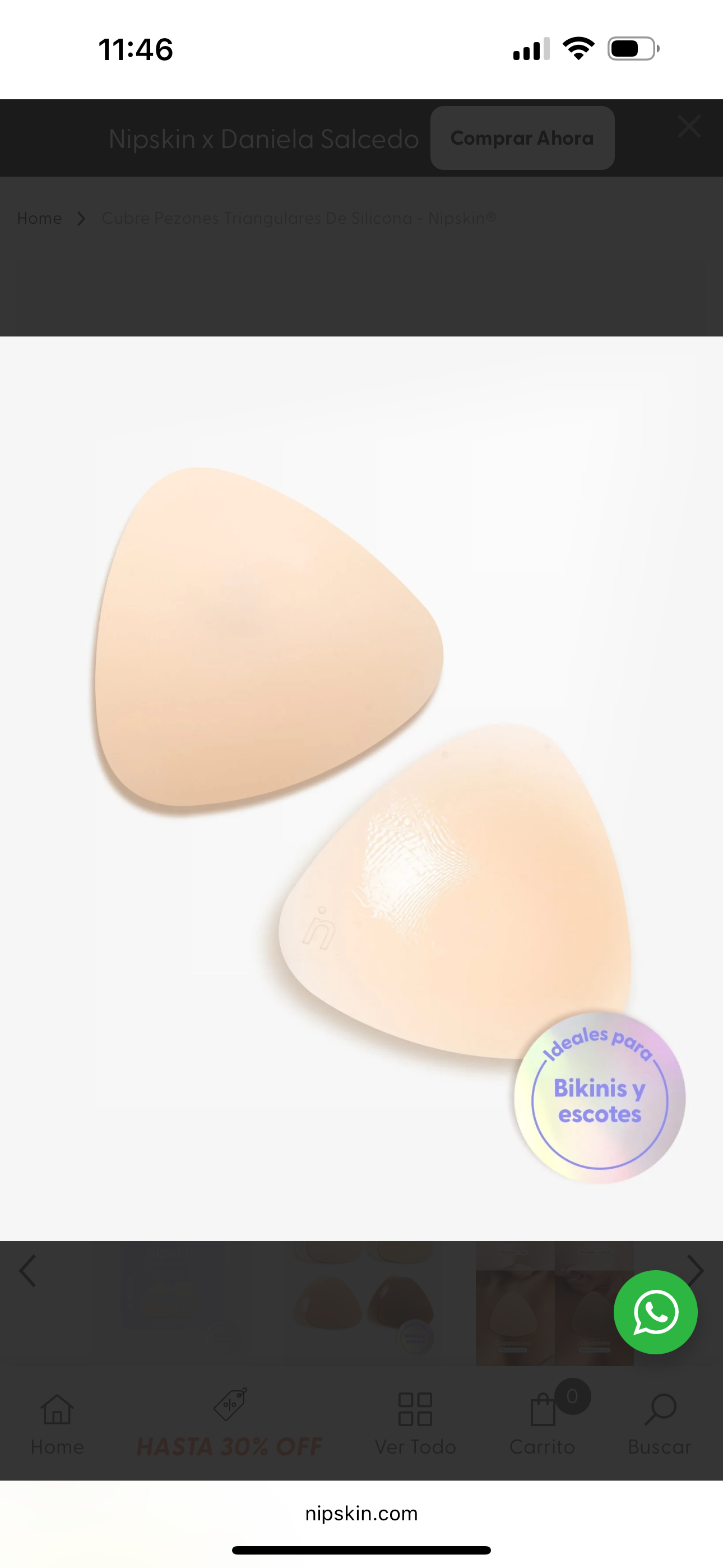 CUBREPEZONES EN TRIÁNGULO