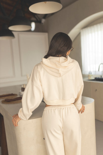 VELVET LOUNGE SET CREAM